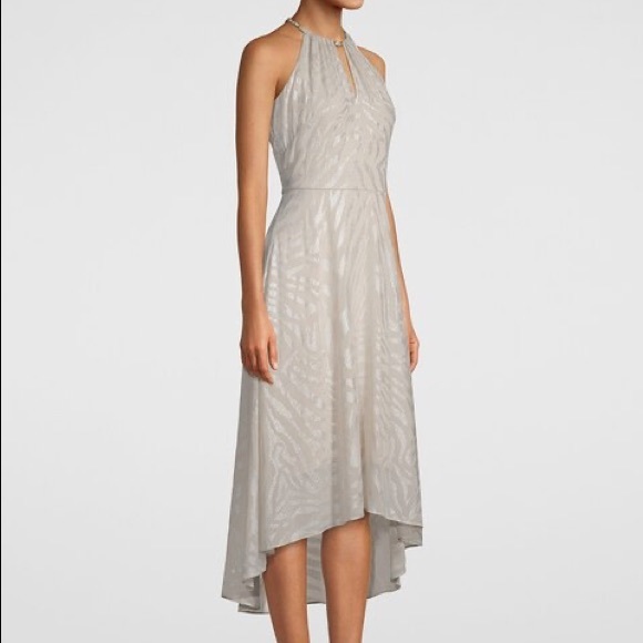 NWT ZEBRA-BURNOUT HIGH-LOW DRESS - Picture 2 of 8